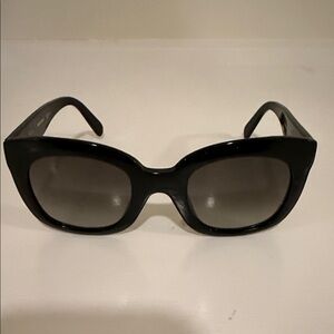 Celine Black Oversized Cat-Eye Sunglasses